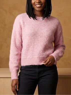 Entro Soft Knit Women's Pink Sweater S M or L